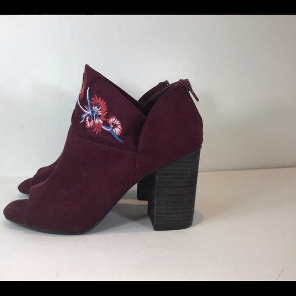 CARLOS SANTANA TAI ANA OPEN TOE FLORAL BOOTIES SZ 8.5 - Picture 3 of 12